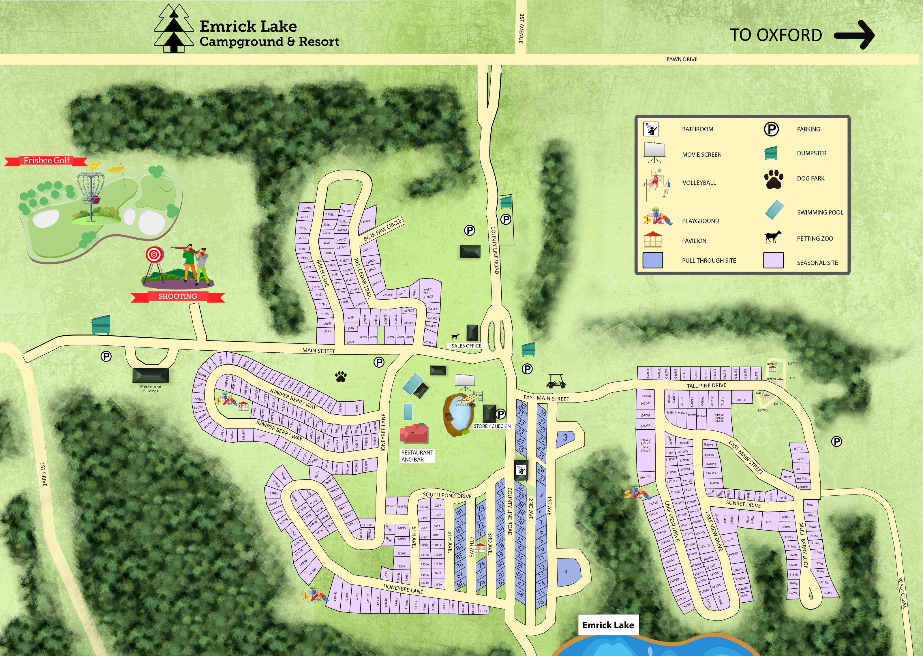 Lodging & Resort Map
